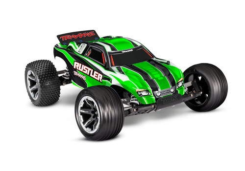 Traxxas Rustler 1/10 Scale Stadium Truck w/USB-C, Green