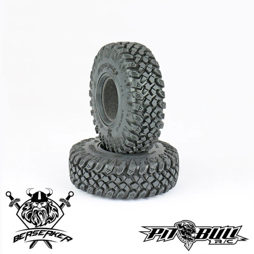 Pit Bull Braven Beserker 2.2" Scale Tires, Alien Kompound (Super Soft) w/ Foams (2)