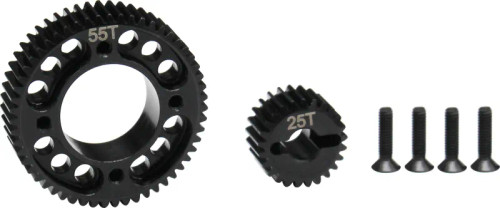 Hot Racing Stealth X Drive UD3 Gear Set, Machined, for Associated Enduro