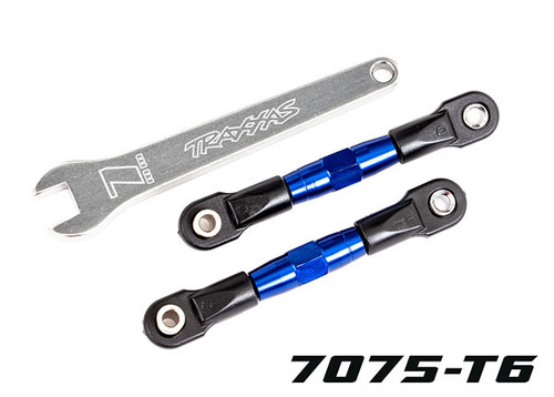 Traxxas 2443X Camber links, rear (TUBES blue-anodized)