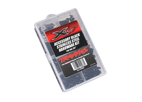 Traxxas 7998X Hardware kit, black stainless steel, XRT