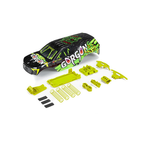 Arrma 402349 GORGON Painted Decaled Body Set, Fluorescent Yellow