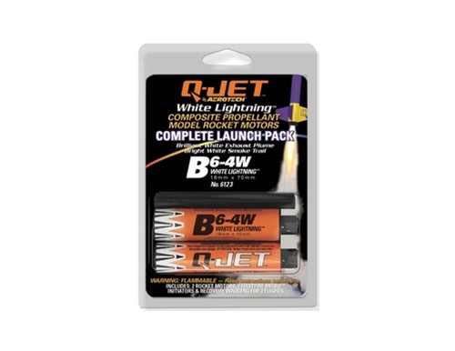 Quest Q-Jet B6-4W White Lightning Complete 2-Motor Launch Pack - Q6123