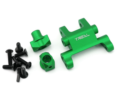 Treal Hobby Losi Promoto MX CNC Aluminum Front Suspension Mount Set (Green)