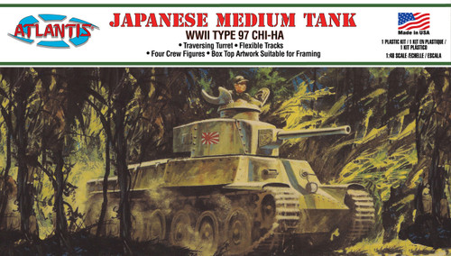 Atlantis Japanese Chi-Ha Type 97 Medium Tank Model Kit