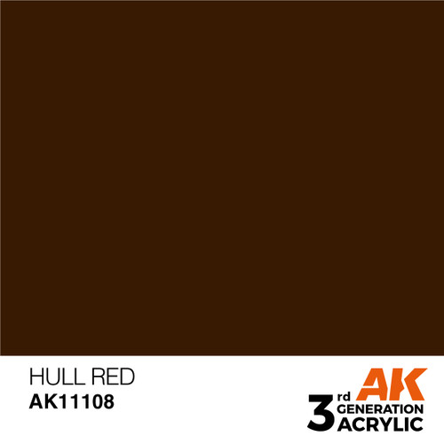 AK Interactive 3G Acrylic Hull Red 17ml