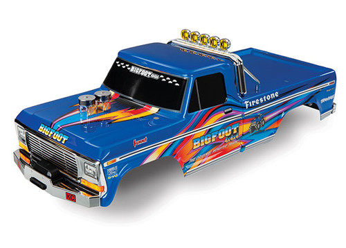 Traxxas 3661X Body, Bigfoot No. 1, blue-x, Officially Licensed replica (painted, decals applied)