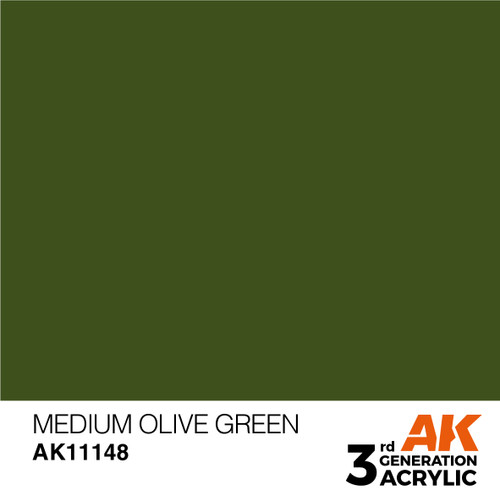 AK Interactive 3G Acrylic Medium Olive Green 17ml