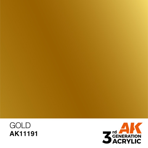 AK Interactive 3G Acrylic Gold 17ml