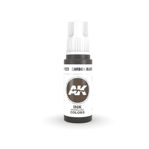 AK Interactive 3G Acrylic Carbon Black INK 17ml