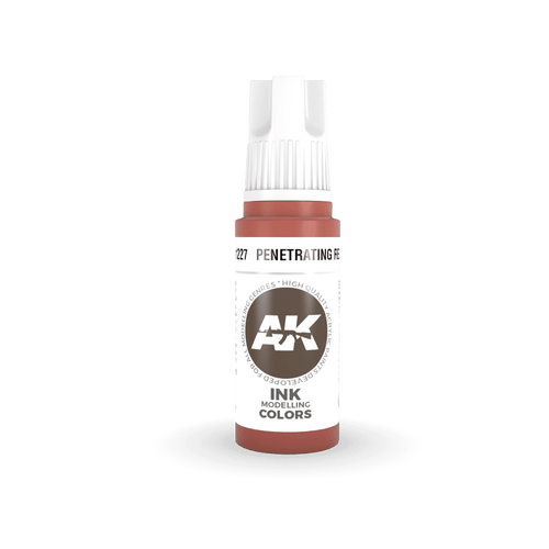 AK Interactive 3G Acrylic Penetrating Red INK 17ml