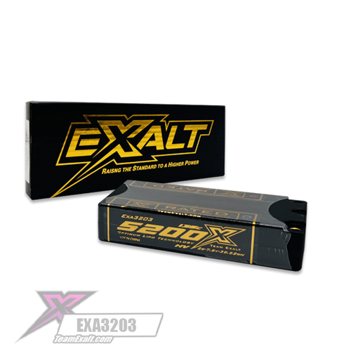 Exalt X-Rated 2S 135C LCG Hardcase Shorty Lipo Battery (7.6V/5200mAh) w/5mm Bullets (EXA3203)