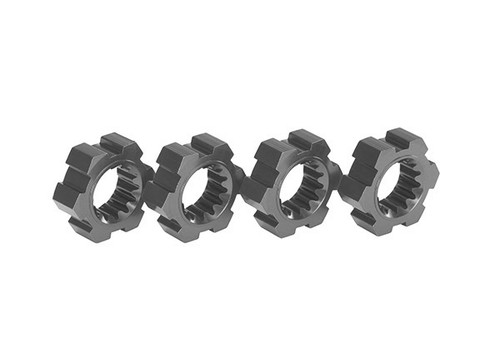 Traxxas 7756-GRAY Wheel hubs, hex, aluminum (gray-anodized)