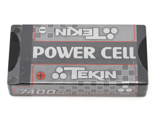 Tekin Titanium Power Cell 1S Shorty LiPo Battery 160C (3.7V/7400mAh) w/5mm Bullets