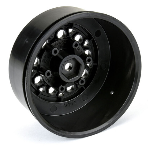 Proline 283103 Showtime 2.2"/3.0" Black 3x30 Removable Hex (12mm & 14mm) SC Dirt Oval Wheels for Slash 2wd, Slash® 4x4, ProTrac, & Senton