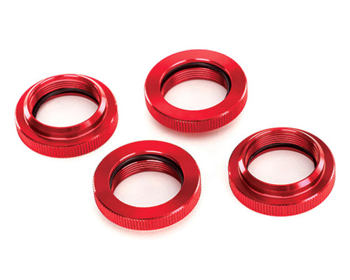 Traxxas 7767-ORNG Spring retainer (adjuster), orange-anodized