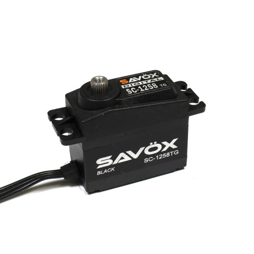 Savox Black Edition, Standard Size Coreless Digital Servo, 0.08sec / 166oz @ 6V