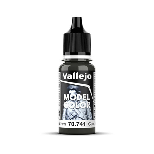 Vallejo 18ml Bottle Camouflage Black Green Model Color