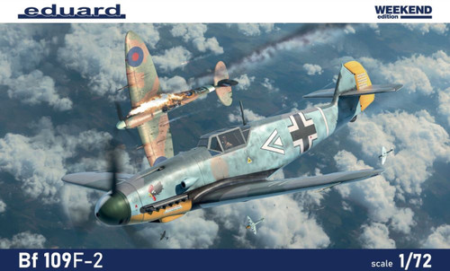 Eduard 7474 1/72 WWII Bf109F2 German Fighter (Wkd Edition Plastic Kit)