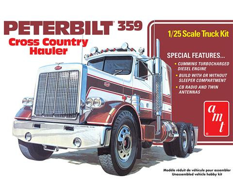 AMT 1/25 Peterbilt 359 California Hauler w/Sleeper Model Kit