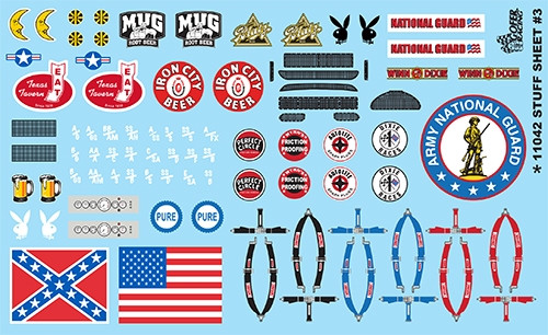 Gofer Racing 11042 1/24 Scale Stuff Sheet #4 Decal 
