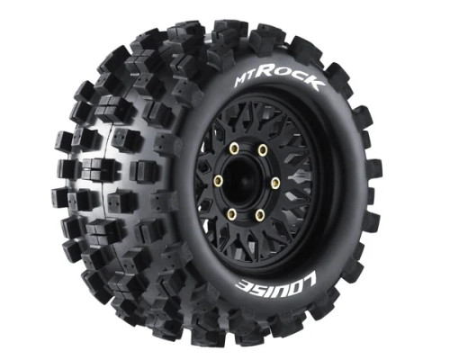 Louise RC MT-Rock Soft, 1/10 Monster Truck Tires, 0 & 1/2 " Offset, 12, 14, 17mm Removable Hex
