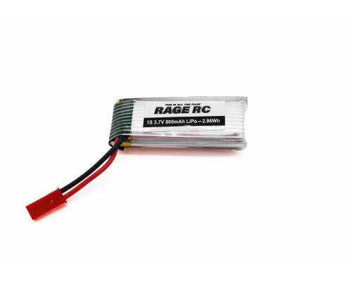 Rage RC 3111 1S 3.7V 800mAh LiPo Battery; Tribus Rage RC 3111 1S 3.7V 800mAh LiPo Battery; Tribus