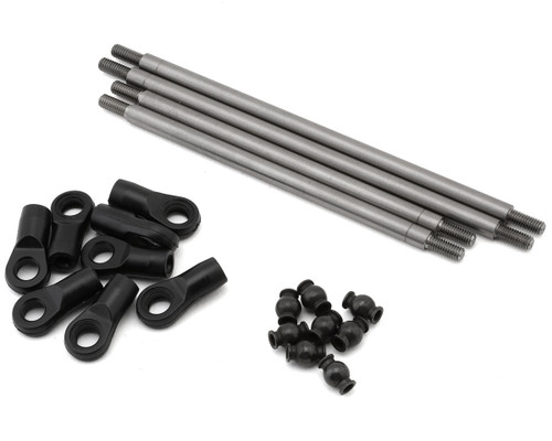 Axial 2207 Rear Upper/Lower 4WS Links Set, Titanium: AXP8