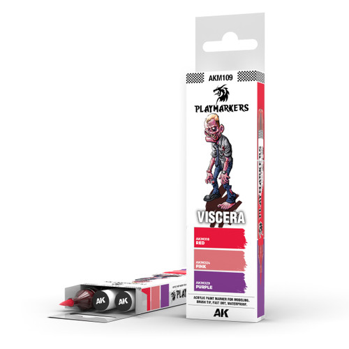 AK Interactive M109 Playmarkers Set - Viscera (3 Ref.)