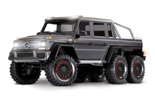 Traxxas 88296-4-SLVR TRX-6 Mercedes-Benz G 63 AMG 6X6 Clipless, Silver