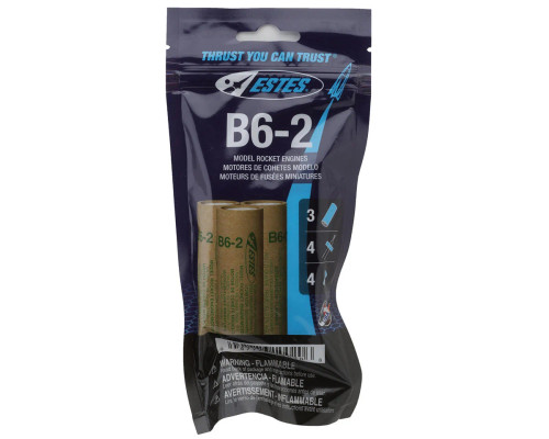 Estes 010020 B6-2 Model Rocket Engines (3pk)