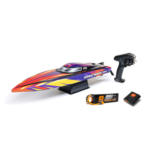 ProBoat Sonicwake 24" Self-Righting Brushless Deep-V RTR, Red ProBoat Sonicwake 24" Self-Righting Brushless Deep-V RTR, Red