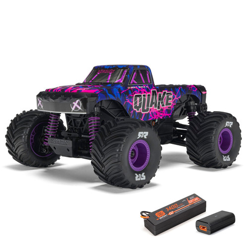 Arrma 1/16 QUAKE GROM 4X4 RTR Brushed Monster Truck (Battery & Charger Included), Purple Arrma 1/16 QUAKE GROM 4X4 RTR Brushed Monster Truck (Battery & Charger Included), Purple