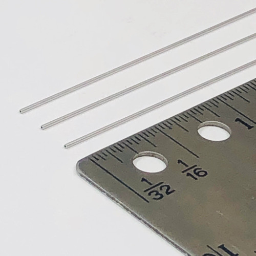 Albion Alloys MAT06 Aluminium Micro Tube 0.6 mm x 0.4 mm i.d. 3pcs  Albion Alloys MAT06 Aluminium Micro Tube 0.6 mm x 0.4 mm i.d. 3pcs