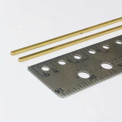  Albion Alloys SBW20 Square Brass Rod 2 x 2 mm 2pcs