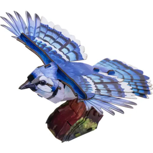 MakeBug D0056 Sky Echo Blue Jay 3D Kraft Paper Puzzle