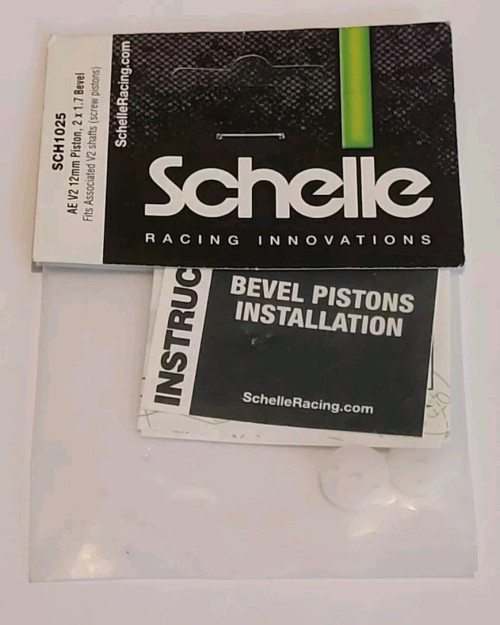 Schelle Racing SCH1025 Precision CNC Machined V2 12mm 2 Hole Piston 1.7mm, Bevel