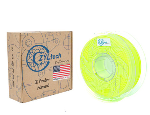  ZYLtech PLA 3D Printer Filament 1.75mm 1 kg/2.2 lbs Color: Highlighter Fluorescent Green