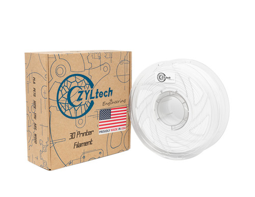  ZYLtech PLA 3D Printer Filament 1.75mm 1 kg/2.2 lbs Color: Ceramic White