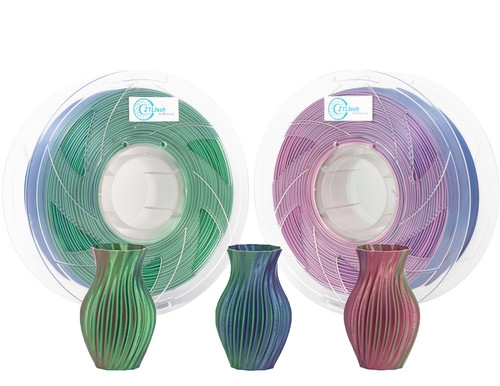  ZYLtech Tri-Color Silk Series 3D Printer Filament 1.75mm 1 kg/2.2 lbs Tri-color: Silk Kaleidoscope