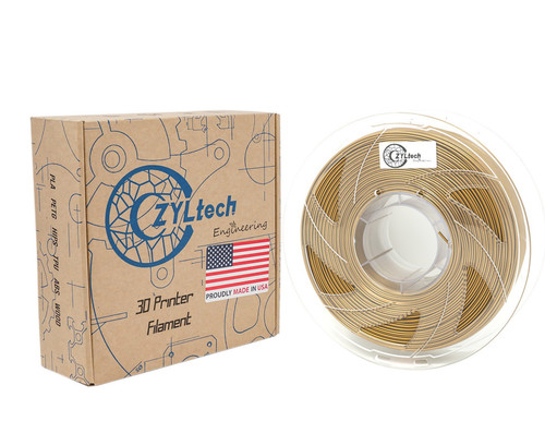 ZYLtech Metallic PLA 3D Printer Filament 1.75mm 1 kg/2.2 lbs Color: Bronze