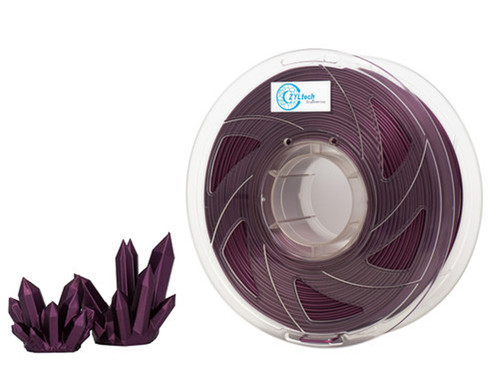  ZYLtech Silk Premium PLA Composite 3D Printer Filament 1.75mm 1 kg/2.2 lbs Color: Spinel