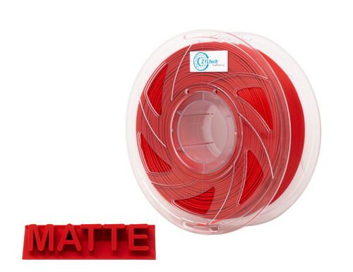 ZYLtech PLA Matte 3D Printer Filament 1.75mm 1 kg/2.2 lbs Color: Matte Red