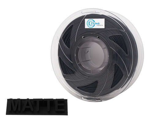  ZYLtech PLA Matte 3D Printer Filament 1.75mm 1 kg/2.2 lbs Color: Matte Black
