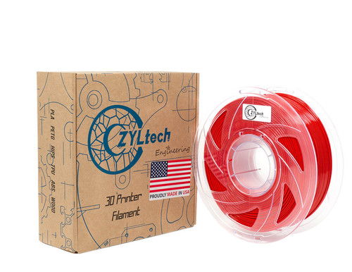  ZYLtech PLA 3D Printer Filament 1.75mm 1 kg/2.2 lbs Color: Lipstick Red