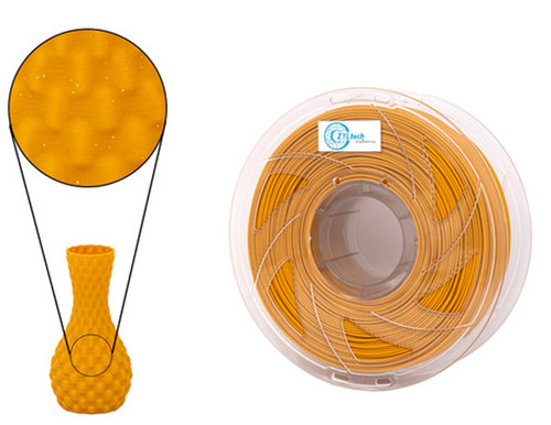  ZYLtech PLA 3D Printer Filament 1.75mm 1 kg/2.2 lbs Color: Shimmer Gold