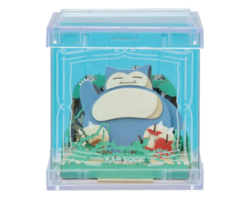 ENSKY PUZZLES Paper Theater® "Pokémon" Snorlax 3D Diorama Kit w/Display Box