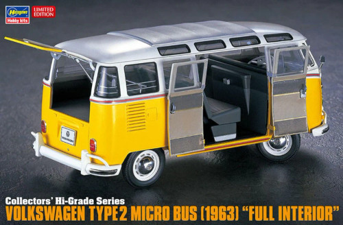  Hasegawa 51048 1/24 Volkswagen Type 2 Minibus (1963) Full Interior
