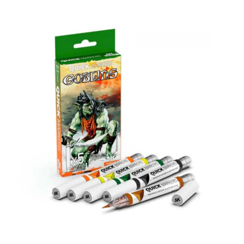 AK Interactive MQ108 Goblins Quick Markers Set