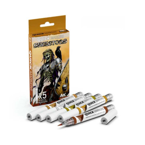 AK Interactive MQ110 Skeletons Quick Markers Set
